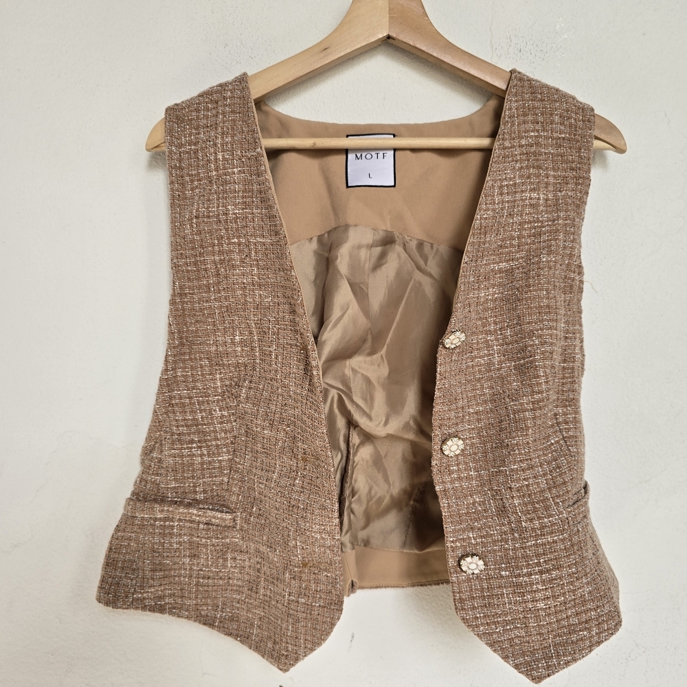 MOTF Tweed Vest & Suit Pants Set Large - Picture 10 of 17